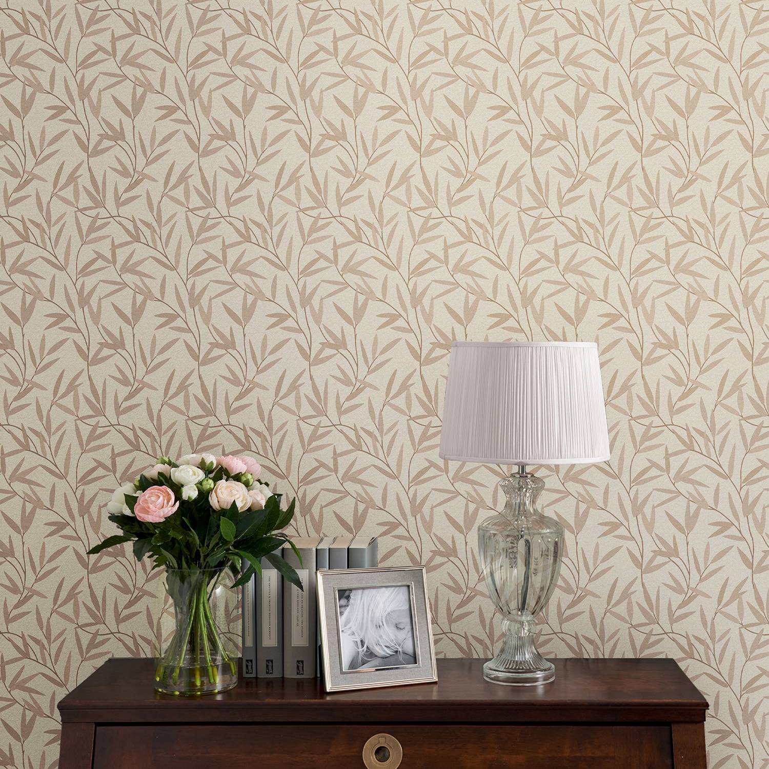 Vliestapete Willow Leaf von Laura Ashley