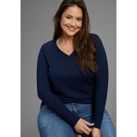Laura Scott CURVE Strickpullover, mit V-Ausschnitt - GROSSE GRÖSSE von Laura Scott Curve