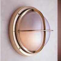 Antike Außenleuchte Glas Messing IP54 rostfrei von Laura Suardi