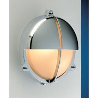 Außenwandleuchte GIGI Chrom Messing IP54 Maritim von Laura Suardi
