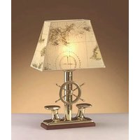 Edle Tischlampe NAUSICA Messing H:53cm Maritim von Laura Suardi