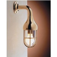 Edle Wandlampe NAPOLI Messing Glas Maritim Antik