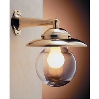 Kleine Wandlampe Messing Glas Maritim IP43 Hof von Laura Suardi