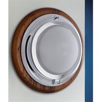LED Wandlampe Messing Chrom rund maritimes Design von Laura Suardi