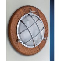 Maritime LED Wandlampe SILVIO Chrom Maritim rund von Laura Suardi