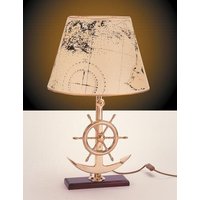 Rustikale Tischleuchte Messing maritimes Design von Laura Suardi