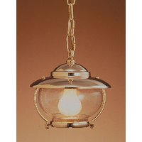 Stilvolle Hängelampe MESSINA Messing Glas Ø22cm von Laura Suardi