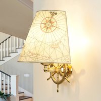 Wandlampe VELIERO Messing Maritim außergewöhnlich von Laura Suardi