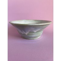 Getöpferte Keramikschale, Große Türkise Schüssel, Dekoschale Keramik, Obstschale Handmade, Grün, Modern, Unikat, Farbverlauf, Geschenkidee von LauraCeramicsShop