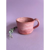 Keramiktasse Rosa Handgemacht, Tasse Mit Henkel, Unikat, Kaffee Becher, Handmade Töpferei, Spülmaschinenfest, Geschenkidee Keramiktasse Rosa Handgemacht, Tasse Mit Henkel, Unikat, Kaffee Becher, Handmade Töpferei, Spülmaschinenfest, Geschenkidee von LauraCeramicsShop