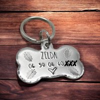 Identitäts-Erkennungsmarke, Gravierte Hundemarke, Personalisierte Hundemarke von LauraWalkerJewellery