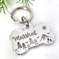 Identitäts-Erkennungsmarke, Gravierte Hundemarke, Personalisierte Hundemarke von LauraWalkerJewellery