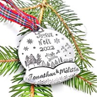 Personalisierte Weihnachtskugel, Personalisierter Baumschmuck, Christbaumkugel von LauraWalkerJewellery