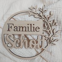 Türschild Familie Holz/Personalisiertes Holzschild Familienschild /Namensschild Geschenk Zur Hochzeit Türschild Familie Holz/Personalisiertes Holzschild Familienschild /Namensschild Geschenk Zur Hochzeit von LaurasKreativecke