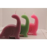 Brachiosaurus Dino Kerze | 8cm Dinosaur Candle Geschenkidee Deko von LaurasKreativstube