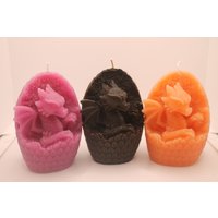 Drache Im Ei Kerze | 11cm Dragon in Egg Candle Geschenkidee Deko Drachenei von LaurasKreativstube