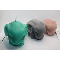 Elefant Kerze | 6cm Elephant Candle Geschenkidee Deko von LaurasKreativstube