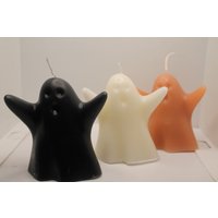 Geister Kerze | 8, 5 cm Ghost Candle Grusel Geschenkidee Deko von LaurasKreativstube