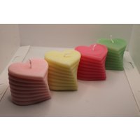 Herzchen Kerze | 4, 5 cm Heart Candle Geschenkidee Deko Handgemacht Herz von LaurasKreativstube