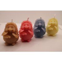 Kleiner Igel 3Er Set Kerze | 6, 5 cm Hedgehog Candle Geschenkidee von LaurasKreativstube