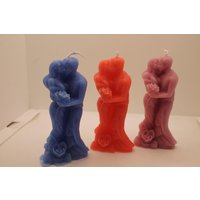 Küssendes Paar Kerze | 11 cm Kissing Love Candle Geschenkidee Deko Liebe von LaurasKreativstube