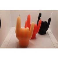Rocker Geste Kerze | 12 cm Heavy Metal Candle Gesten Hand Zeichen Geschenkidee Deko Rocker Geste Kerze | 12 cm Heavy Metal Candle Gesten Hand Zeichen Geschenkidee Deko von LaurasKreativstube