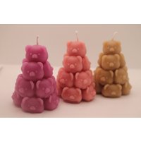 Schweinchen Turm Kerze | 8 cm Piggy Tower Candle Geschenkidee von LaurasKreativstube