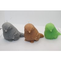 Spatz Vogel Kerze | 7cm Sparrow Bird Candle Geschenkidee Deko von LaurasKreativstube
