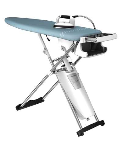Laurastar S Pure Bügelsystem, Hygienische Dampf, Eliminiert 99,9% der Bakterien & Viren, Professionelles Bügeleisen, Aktivbügeltisch, Rollenpaare, Abnehmbarer Wassertank von Laurastar