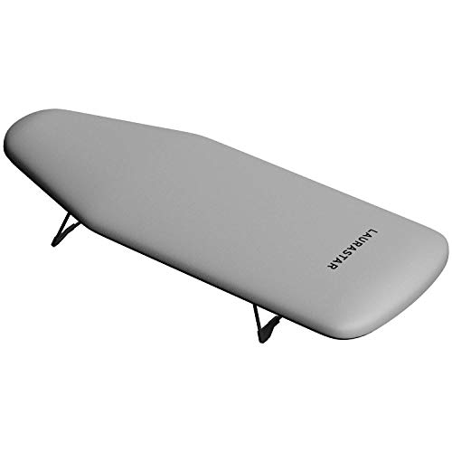 Laurastar Bügelbrett XS Board, 82cm x 31xm x 13cm, Ideal kleine Räume, Ein-und ausklappbaren Füß, 2Kg, 100 % Baumwolle, Bequeme Lagerung von Laurastar