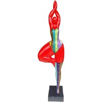 Große, Runde, Mehrfarbige "Tanzende" Frauenstatue, Modell "Boop", Laure Terrier Dekoration, 52 Zentimeter Hoch Große, Runde, Mehrfarbige "Tanzende" Frauenstatue, Modell "Boop", Laure Terrier Dekoration, 52 Zentimeter Hoch von LaureTerrier