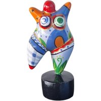 Kleine „Tänzerin"-statue, Farbenfrohe, Kurvenreiche Frau Aus Kunstharz, Moderne, Handbemalte Skulptur. Höhe 12 cm, Originaldekoration, Signiert Kleine „Tänzerin"-statue, Farbenfrohe, Kurvenreiche Frau Aus Kunstharz, Moderne, Handbemalte Skulptur. Höhe 12 cm, Originaldekoration, Signiert von LaureTerrier