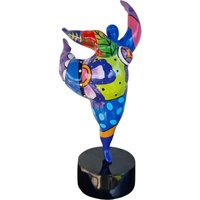 Tänzerin in Blau Und Lila, 28 cm, Skulptur Aus Kunstharz Mit Blumenmuster. Originelle, Kurvenreiche Frau, Dekorationsidee Von Laure Terrier Tänzerin in Blau Und Lila, 28 cm, Skulptur Aus Kunstharz Mit Blumenmuster. Originelle, Kurvenreiche Frau, Dekorationsidee Von Laure Terrier von LaureTerrier