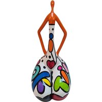 Mehrfarbige Harzstatue Einer Kurvigen Tänzerin. Höhe 40 Zentimeter Mehrfarbige Harzstatue Einer Kurvigen Tänzerin. Höhe 40 Zentimeter von LaureTerrier