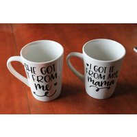 Mutter Tochter Kaffeetassen Set Passende Geschenktassen Mutter Tochter Kaffeetassen Set Passende Geschenktassen von LaurelsCountryShop