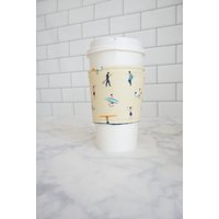 Wiederverwendbarer Kaffee Sleeve-Surfer Dude Print Wiederverwendbarer Kaffee Sleeve-Surfer Dude Print von LaurenOsmonDesigns