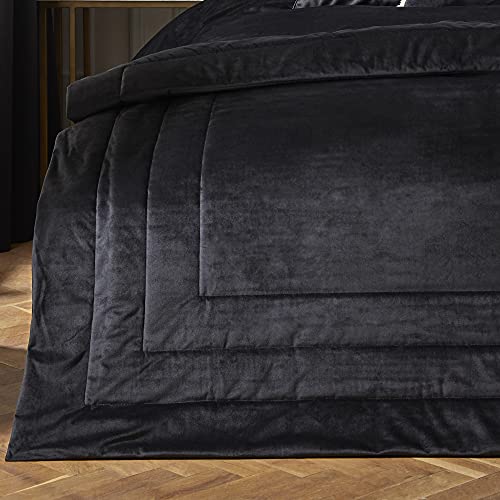 Laurence Llewelyn-Bowen - Chic – Samt-Tagesdecke – 220 cm x 150 cm in Schwarz Laurence Llewelyn-Bowen - Chic – Samt-Tagesdecke – 220 cm x 150 cm in Schwarz von Laurence Llewelyn-Bowen