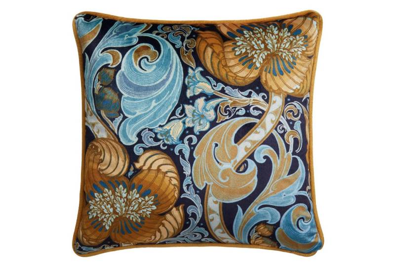 Laurence Llewelyn-Bowen Dekokissen Down the Dilly Ochre, Dekokissen aus samtig weichem Stoff Kissenbezug ohne Füllung 43x43 cm von Laurence Llewelyn-Bowen