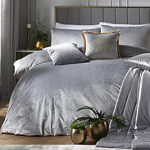 Laurence Llewelyn-Bowen - Montrose – Luxus-Bettbezug-Set – King-Size-Bett in Silber von Laurence Llewelyn-Bowen