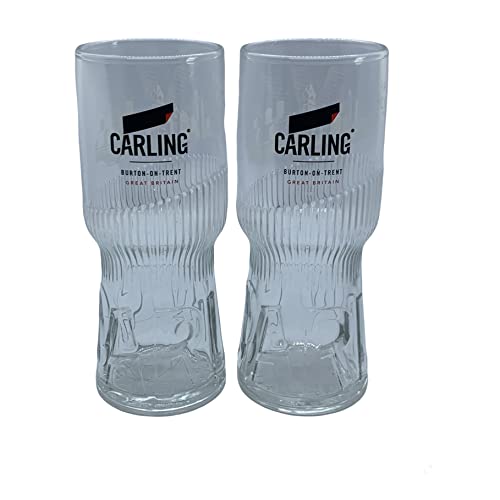 Laurie's Pub and Bar Accessories Carling Half-Pint-Glas, 2 Stück von Laurie's Pub and Bar Accessories
