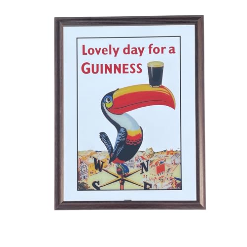 Laurie's Pub and Bar Accessories Guinness Großer Spiegel Tukan von Laurie's Pub and Bar Accessories