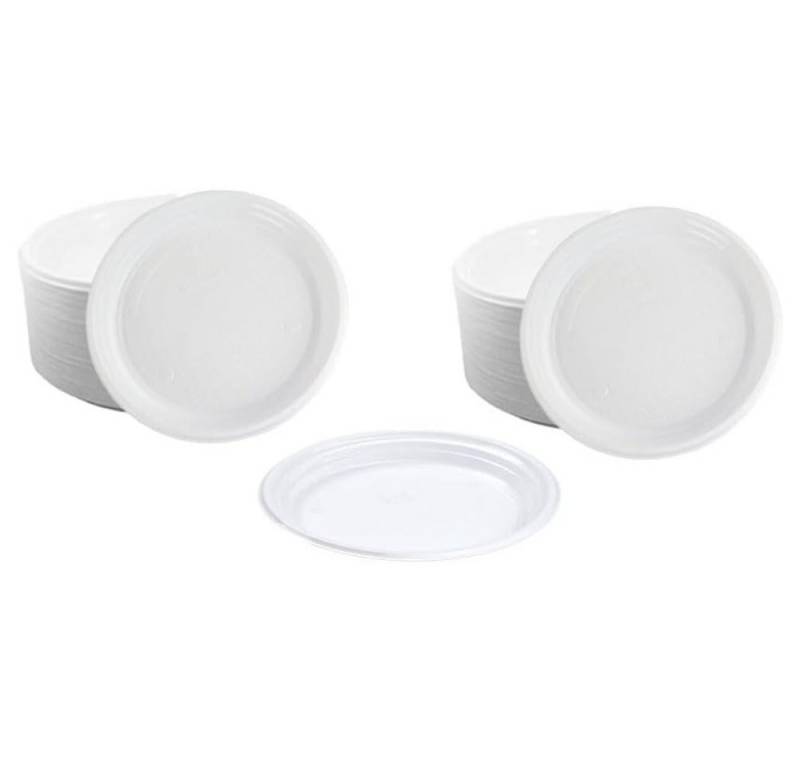 Lauroo Grillteller Menüteller Ungeteilt – Ø22 cm Teller 1000 Stück, (1000 St) von Lauroo