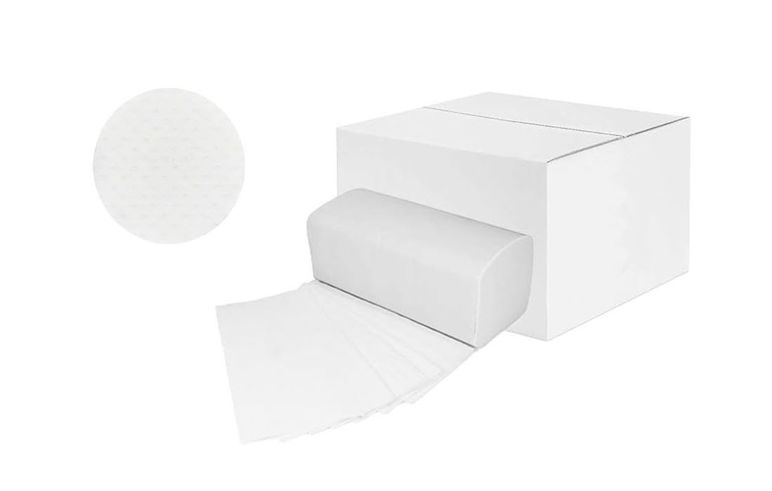 Lauroo Papierhandtuch Papierhandtücher 24 x 21 cm, Falthandtücher ZZ-/V-Falz, 2-lagig Weiß (reißfest und sehr saugfähig 4000-St. 20 x 200 Blatt), 20 x 200 Blatt von Lauroo