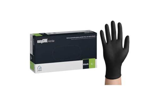 easyCare Nitrile Black Nitrilhandschuhe Einmalhandschuhe AQL 1.0 latexfrei puderfrei 100 Stk Größe - L easyCare Nitrile Black Nitrilhandschuhe Einmalhandschuhe AQL 1.0 latexfrei puderfrei 100 Stk Größe - L von Lauroo