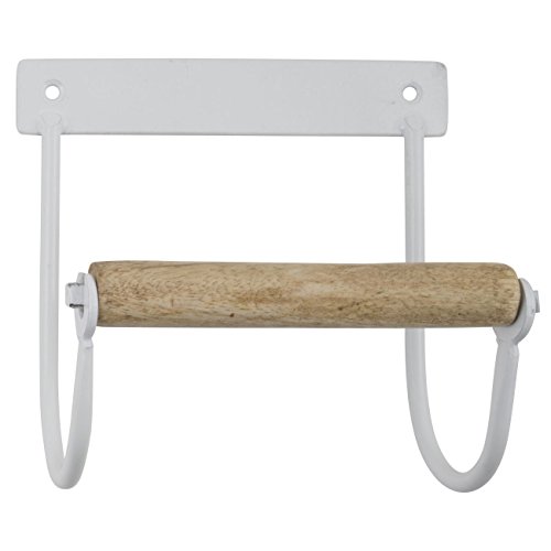 Laursen Ib Toilettenpapierhalter, Metall/Holz, Weiß (9143-11) von Laursen