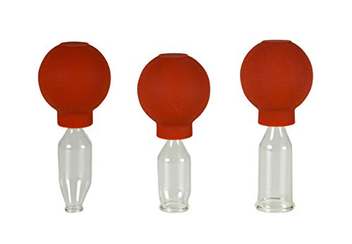 Lauschaer Glas 3er Schröpfglas-Set mit Ball 10-15-20mm zum professionellen, medizinischen, feuerlosen Schröpfen mundgeblasen, handgeformt, Schröpfglas, Schröpfgläser, Lauschaer Glas das Original von Lauschaer Glas