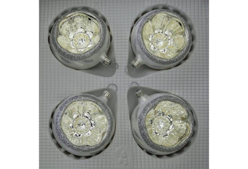 Lauschaer Glas Christbaumschmuck Christbaumschmuck Reflexkugeln in verschiedenen Farben von Lauschaer Glas