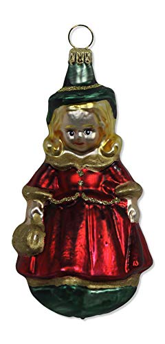 Lauschaer Glas Christbaumschmuck Mädchen Christbaumschmuck mundgeblasen,handdekoriert von Lauschaer Glas