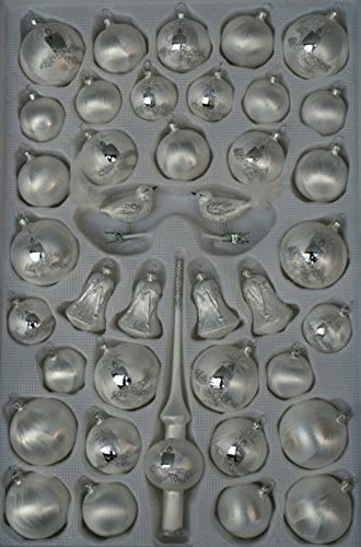 Lauschaer Glas Christbaumschmuck Sortiment mit Formglocken Eislack weiß mit Kerze 39 Teile Christbaumschmuck Weihnachtsbaumschmuck mundgeblasen, handdekoriert Lauschaer Glas Christbaumschmuck Sortiment mit Formglocken Eislack weiß mit Kerze 39 Teile Christbaumschmuck Weihnachtsbaumschmuck mundgeblasen, handdekoriert von Lauschaer Glas