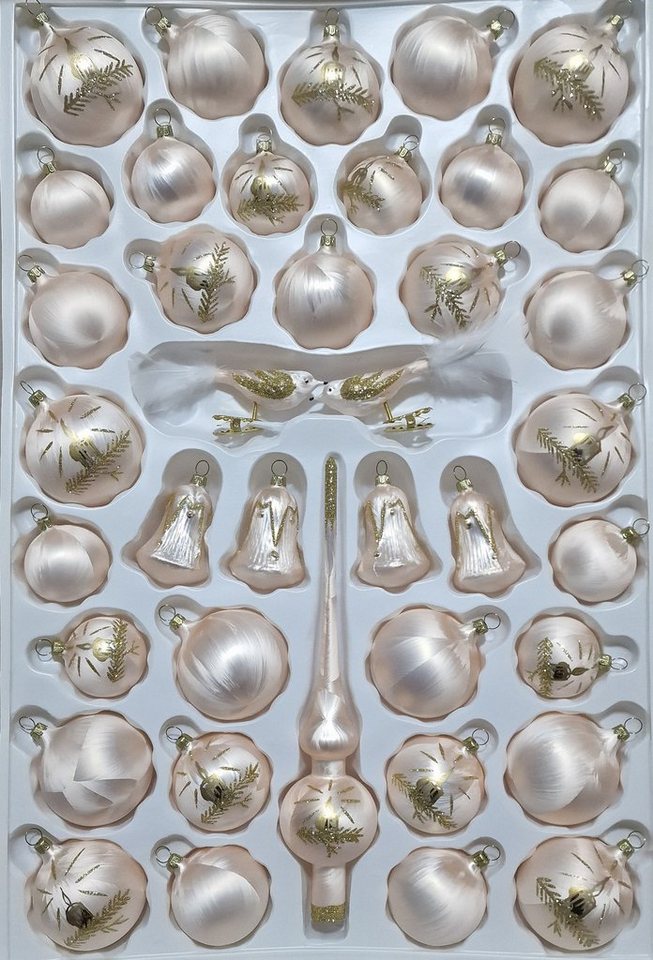 Lauschaer Glas Christbaumschmuck mundgeblasenes Christbaumschmucksortiment 39 Teile Lauschaer Glas Christbaumschmuck mundgeblasenes Christbaumschmucksortiment 39 Teile von Lauschaer Glas